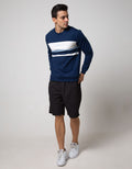 Details Long Sleeve SweaT-shirt Jumper Rneck Print Stripe