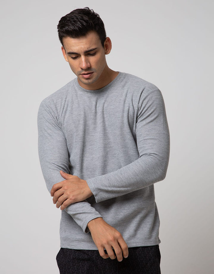 Details Long Sleeve SweaT-shirt Jumper Rneck Texture With Zipper On Side