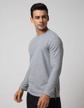 Details Long Sleeve SweaT-shirt Jumper Rneck Texture With Zipper On Side