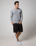 Details Long Sleeve SweaT-shirt Jumper Rneck Texture With Zipper On Side