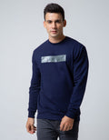 Details Sweatshirt Jumper Round Neck Print Embossed