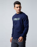 Details Sweatshirt Jumper Round Neck Print Embossed