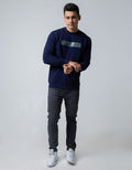 Details Sweatshirt Jumper Round Neck Print Embossed