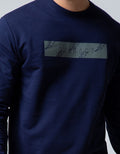 Details Sweatshirt Jumper Round Neck Print Embossed