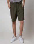 Details Short Pants Ribstop Pullon With Zipper N Pocket Zipp