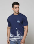 T Zone Short Sleeve T-Shirt Print Ship