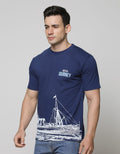 T Zone Short Sleeve T-Shirt Print Ship