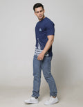 T Zone Short Sleeve T-Shirt Print Ship