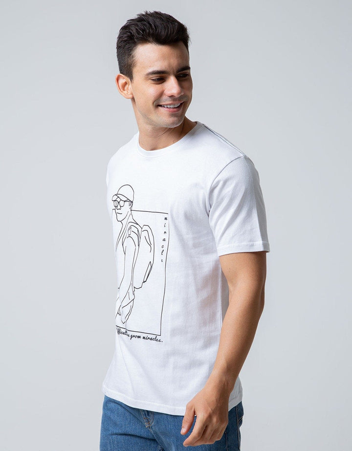 T Zone Short Sleeve T-Shirt Print Theme People Series 2
