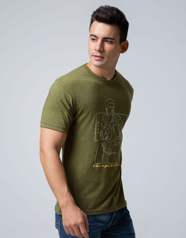 T Zone Short Sleeve T-Shirt Print Theme People Series 3