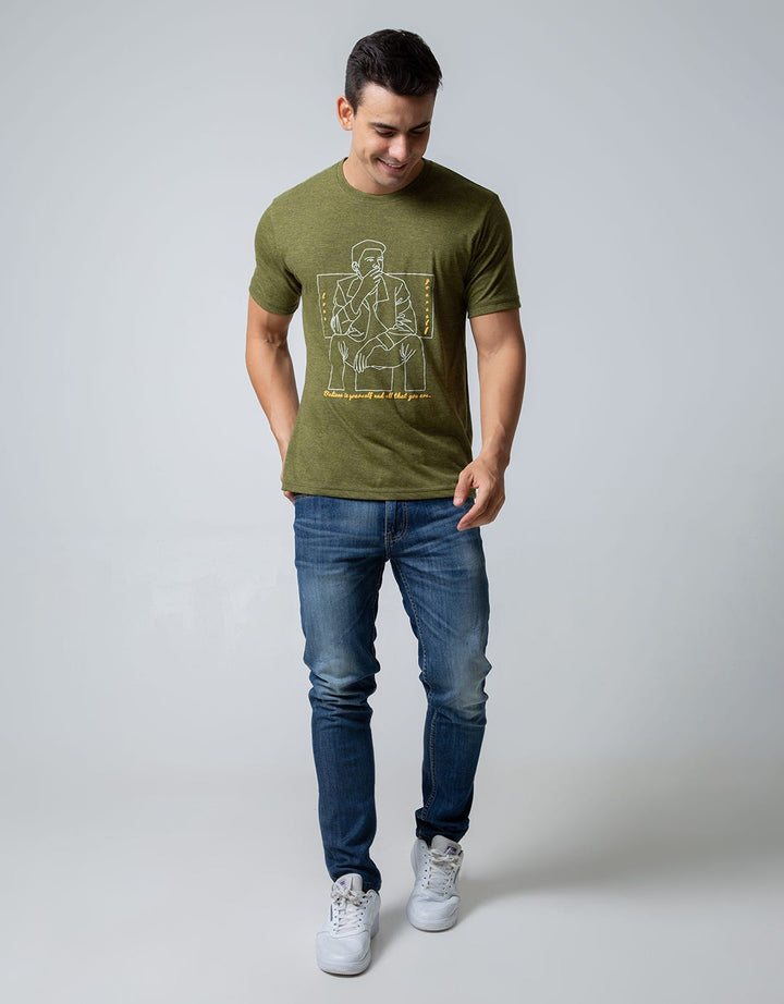 T Zone Short Sleeve T-Shirt Print Theme People Series 3