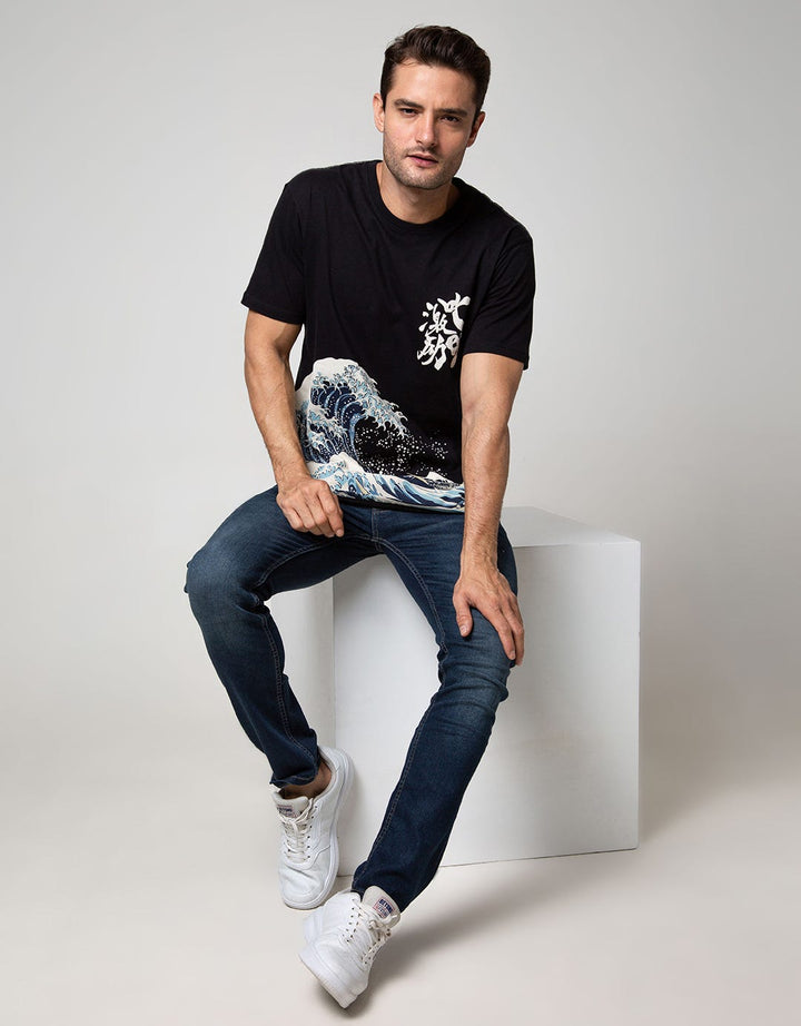 T Zone Short Sleeve T-Shirt Graphic Print Japan Series