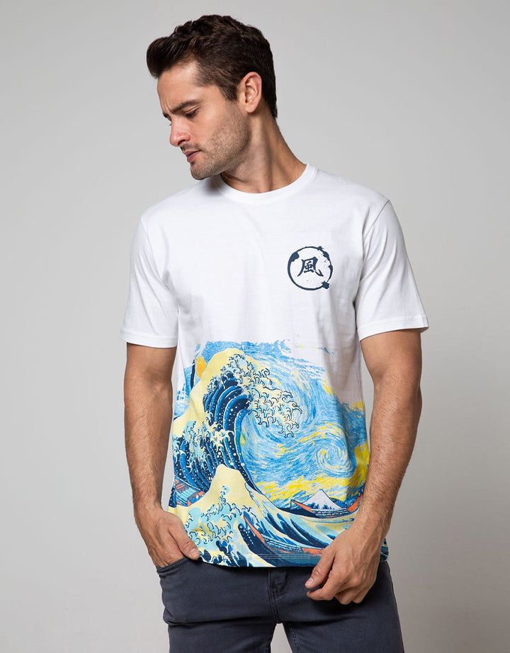 T Zone Short Sleeve T-Shirt Graphic Print Japan Series