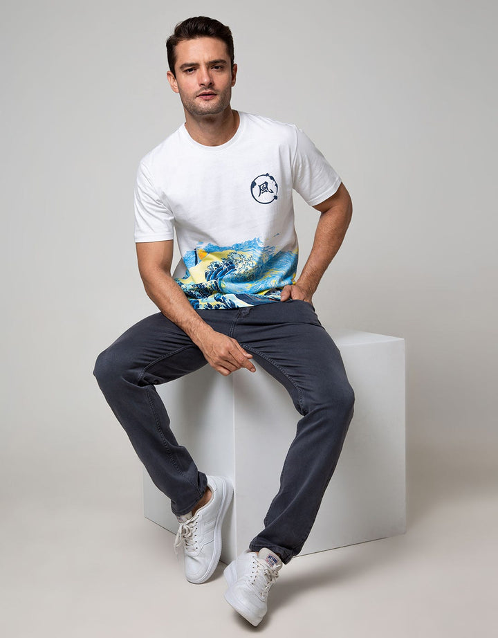 T Zone Short Sleeve T-Shirt Graphic Print Japan Series