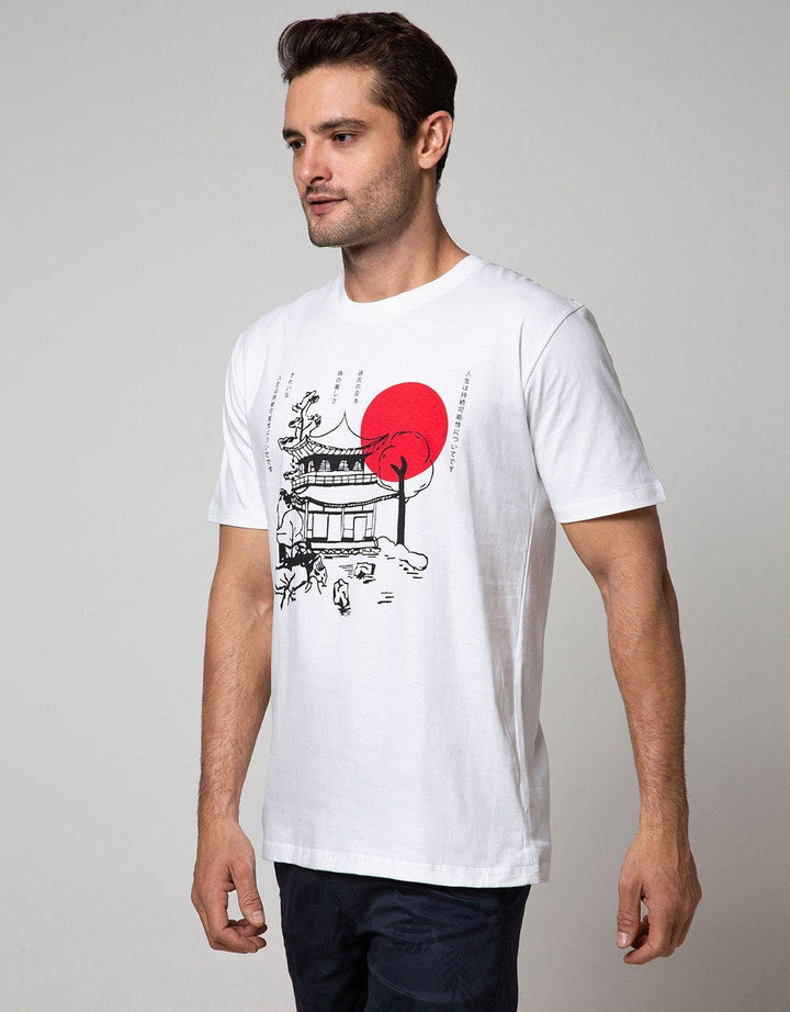 T Zone Short Sleeve T-Shirt Graphic Print Japan Series