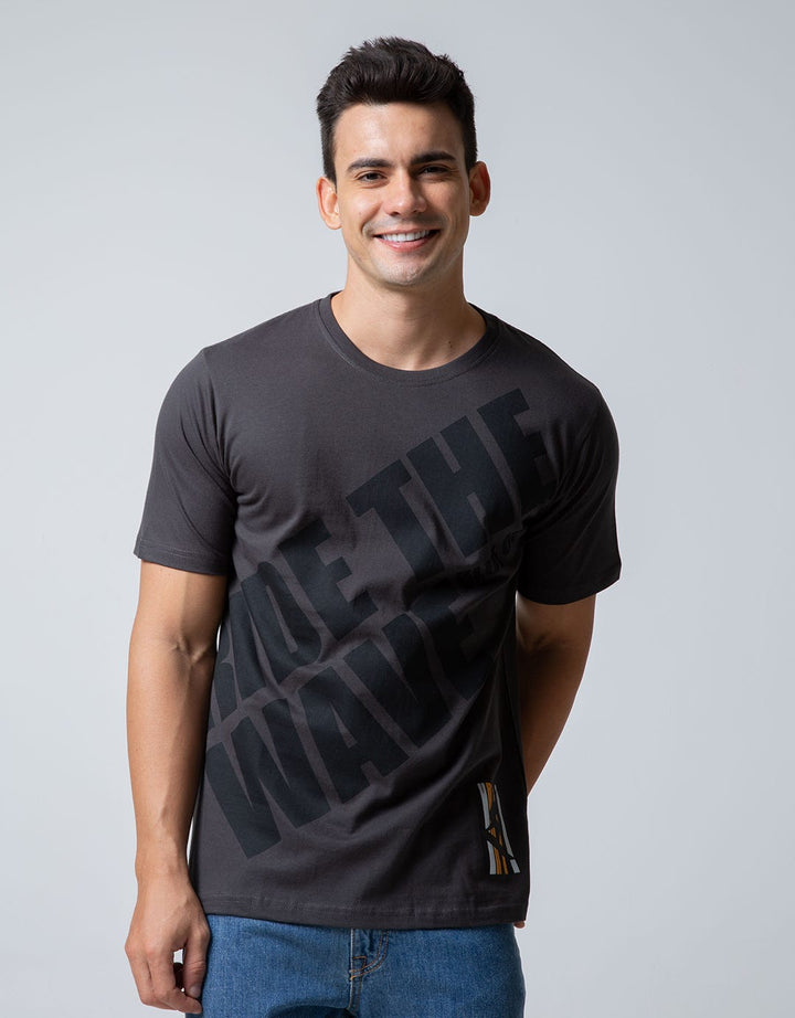 T Zone Short Sleeve T-Shirt Print Ride The Wave