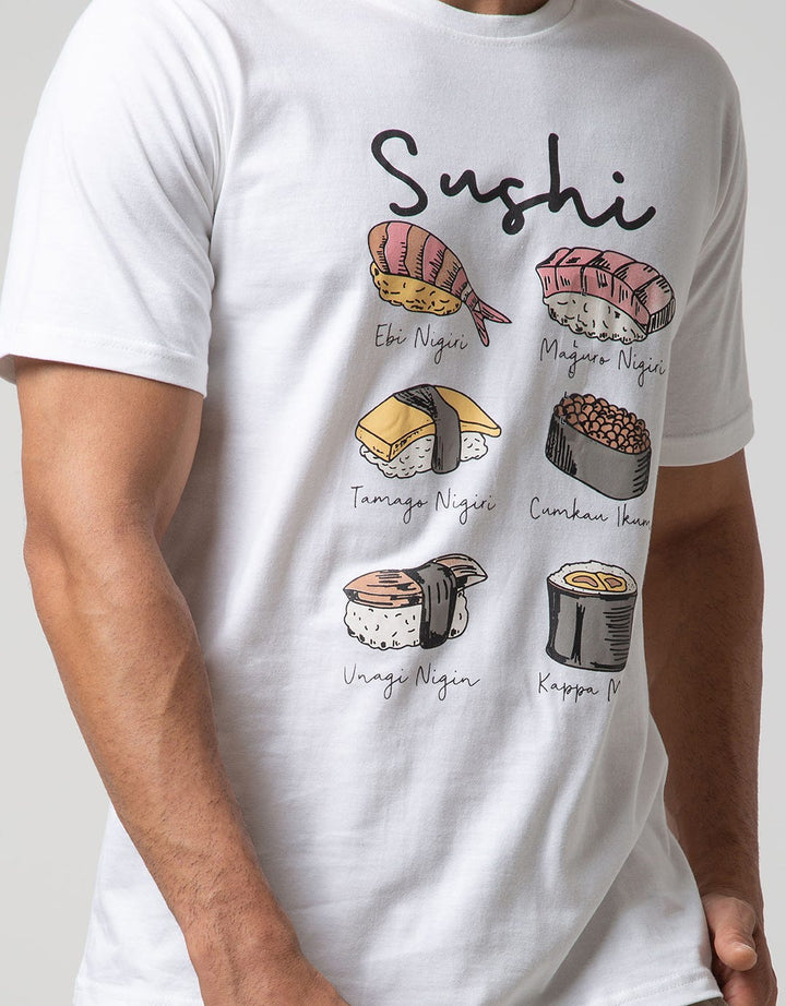 T Zone T-Shirt Print Graphic Sushi Series