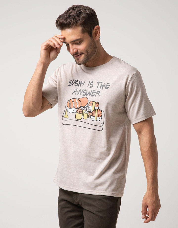 T Zone T-Shirt  Print Graphic Sushi Series