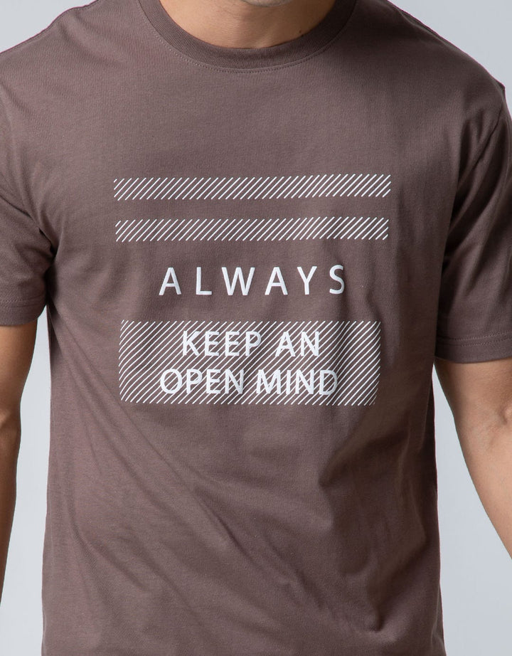 T Zone Short Sleeve T-Shirt Print Double Tone Always