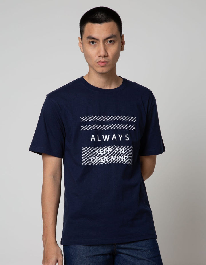 T Zone Short Sleeve T-Shirt Print Double Tone Always