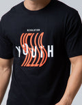T Zone Short Sleeve T-Shirt Print Double Tone Youth