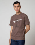 T Zone Short Sleeve T-Shirt Print Double Tone Be Awesome