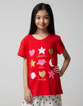 Aero Short Sleeve T-Shirt Hearts Stars