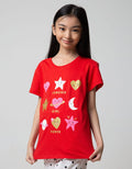 Aero Short Sleeve T-Shirt Hearts Stars