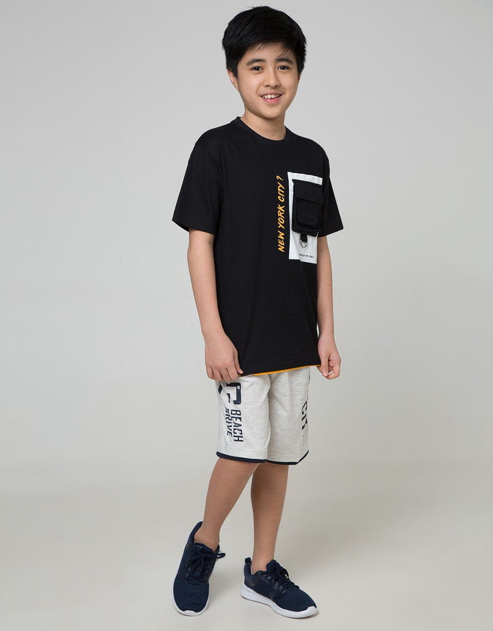 Aero Kids Short Pants Knit Printnofloc Tade Regu Drive