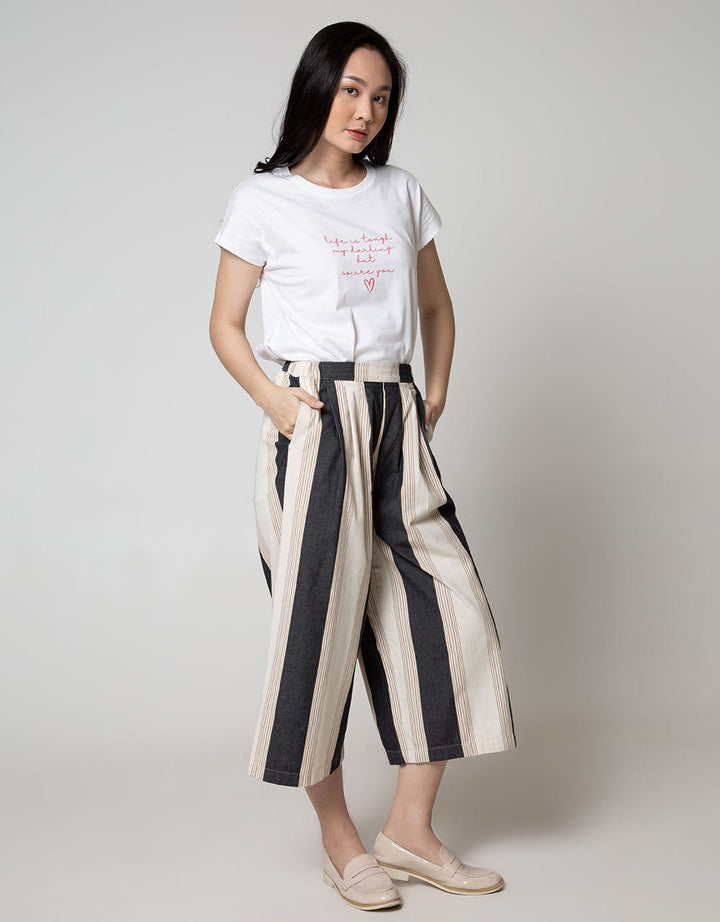 Nevada Long Pants Striped Culottes