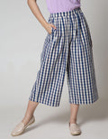 Nevada Long Pants Small Checked Culottes