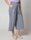 Nevada Long Pants Small Checked Culottes