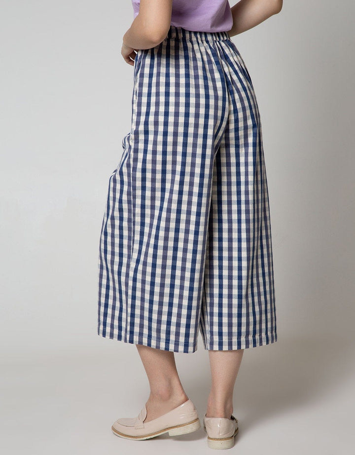 Nevada Long Pants Small Checked Culottes