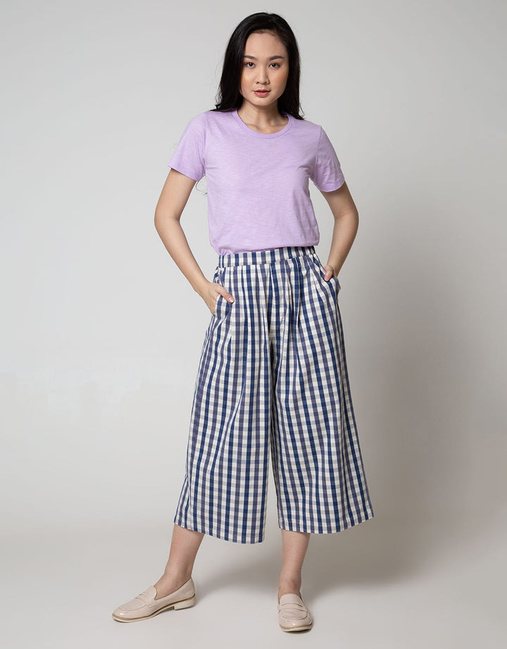 Nevada Long Pants Small Checked Culottes