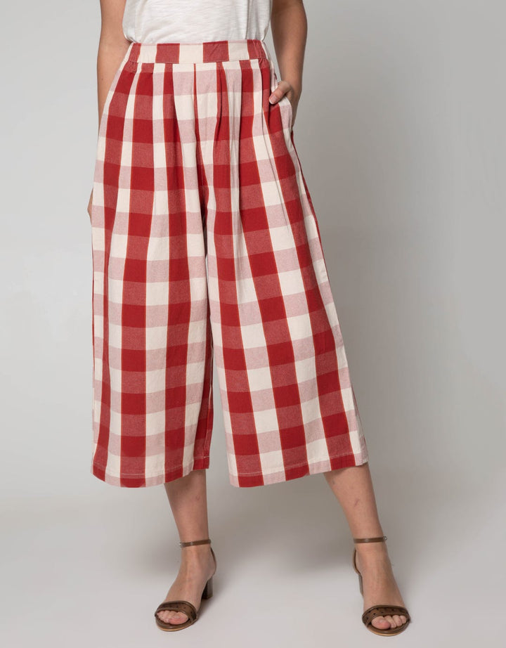 Nevada Long Pants Bw Kulot Med Checked