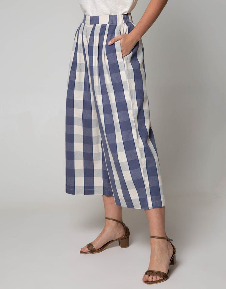 Nevada Long Pants Bw Kulot Med Checked