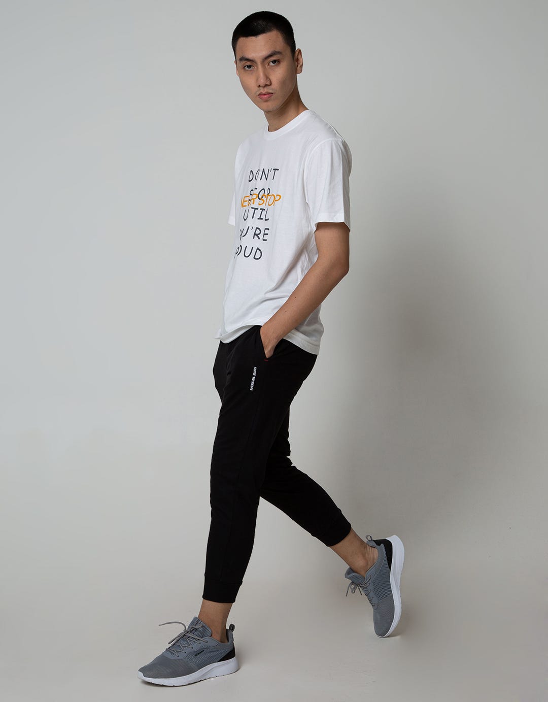 American Jeans Long Pants Basic Embroidery Aj