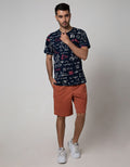 T Zone Short Sleeve T-Shirt Fullprint