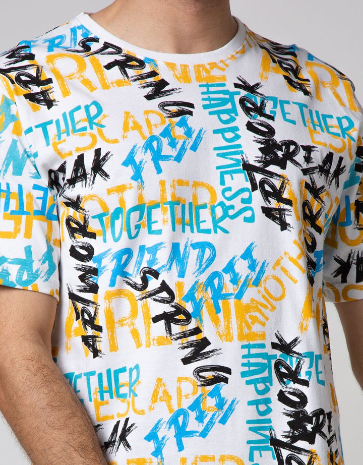 T Zone Short Sleeve T-Shirt Print Graphic