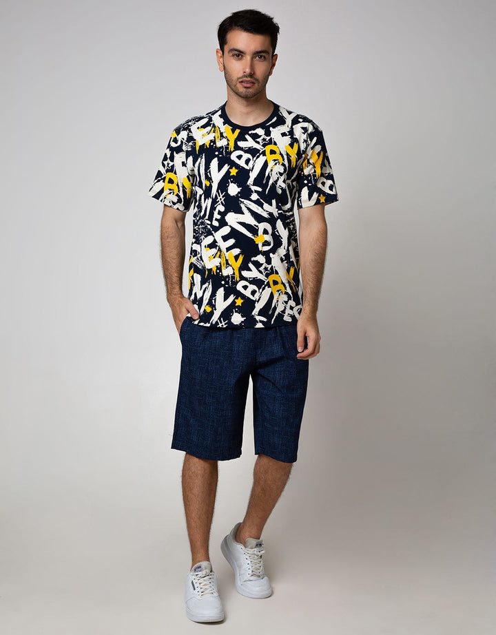 T Zone Short Sleeve T-Shirt Print Graphic