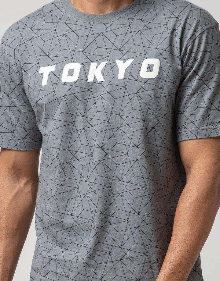 T Zone Tshirt Short Sleeve Fullprint Aop Japan