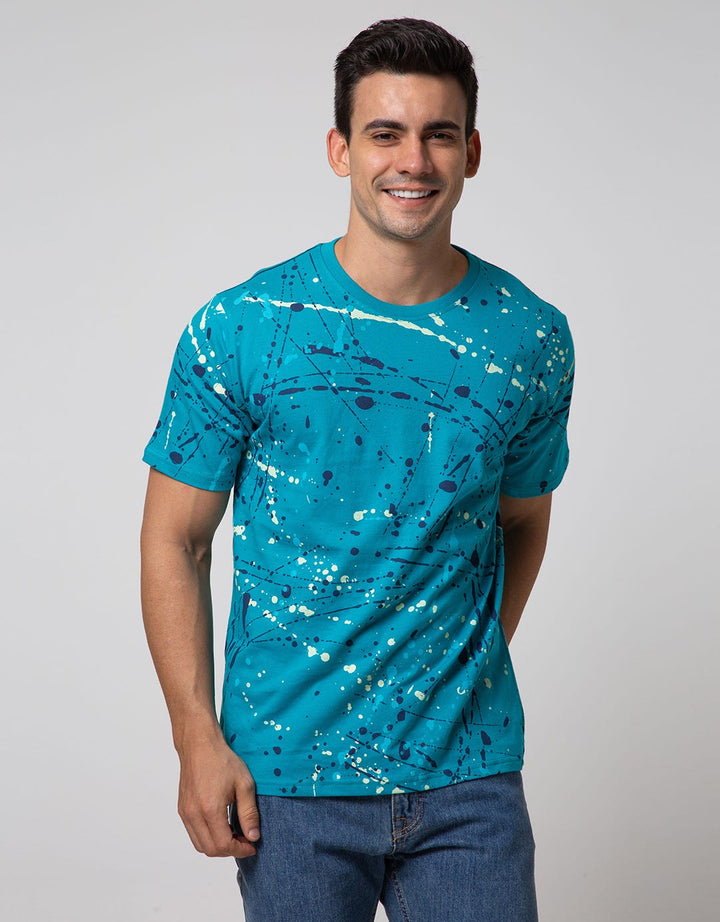 T Zone Short Sleeve T-shirt Fullprint Aop Splatter