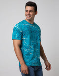 T Zone Short Sleeve T-shirt Fullprint Aop Splatter