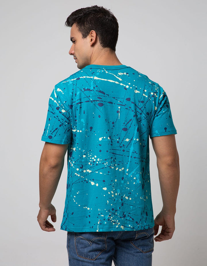 T Zone Short Sleeve T-shirt Fullprint Aop Splatter