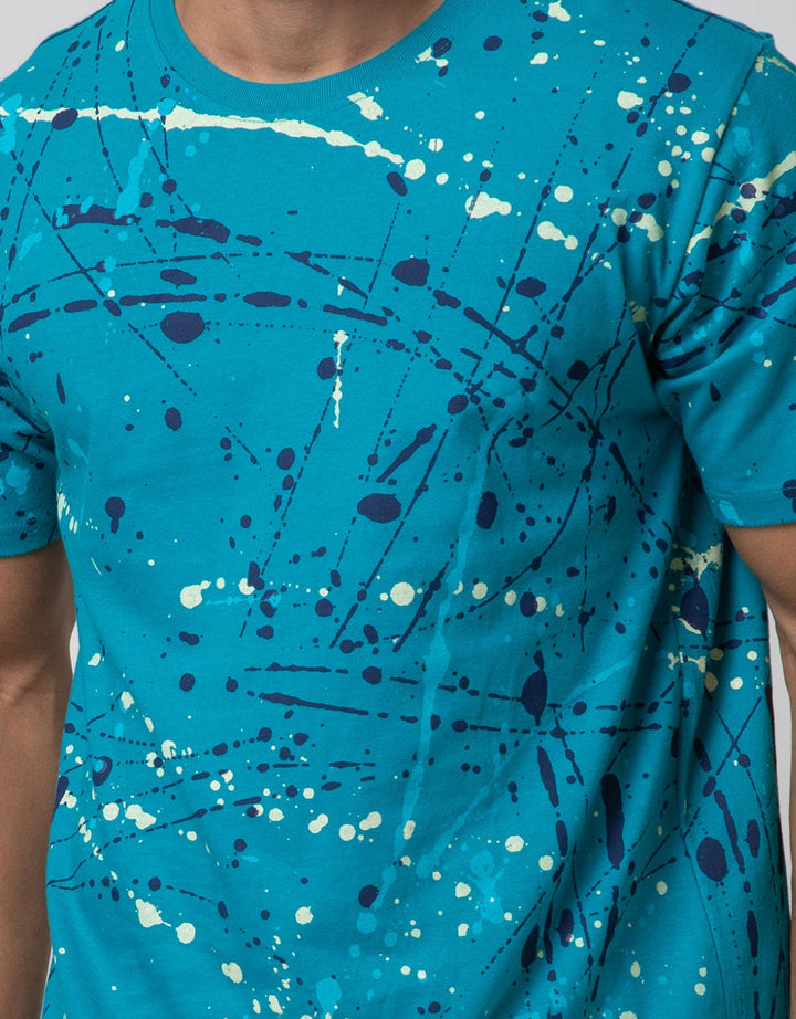 T Zone Short Sleeve T-shirt Fullprint Aop Splatter