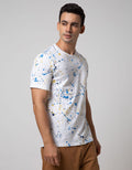 T Zone Short Sleeve T-shirt Fullprint Aop Splatter