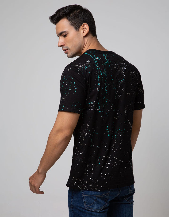 T Zone Short Sleeve T-shirt Fullprint Aop Splatter