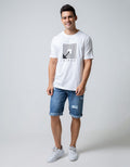 T Zone Short Sleeve T-Shirt Big Size Print Visual Radio