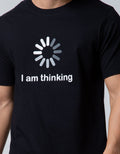 T Zone Short Sleeve T-Shirt Big Size Print Visual I Am Thinking