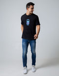 T Zone Short Sleeve T-Shirt Big Size Print Visual Battery
